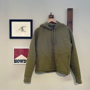 $178 Lululemon DYNAMIC MOVEMENT HOODIE Green Pullover Puffer Jacket 8